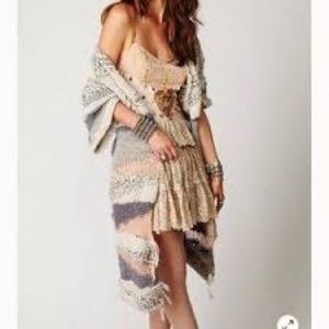 Free People Multicolor Striped Cardigan